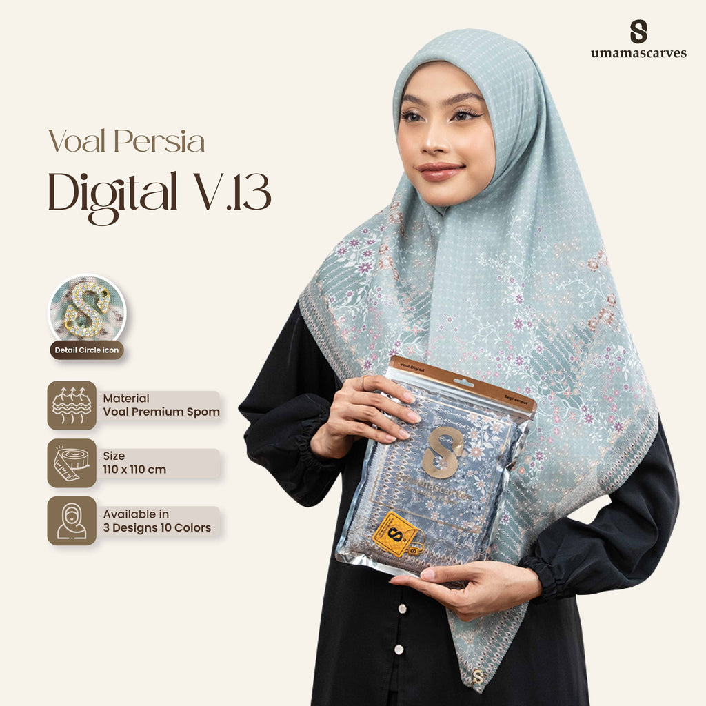 Umama Scarves - Voal Persia Digital Logo ( S )