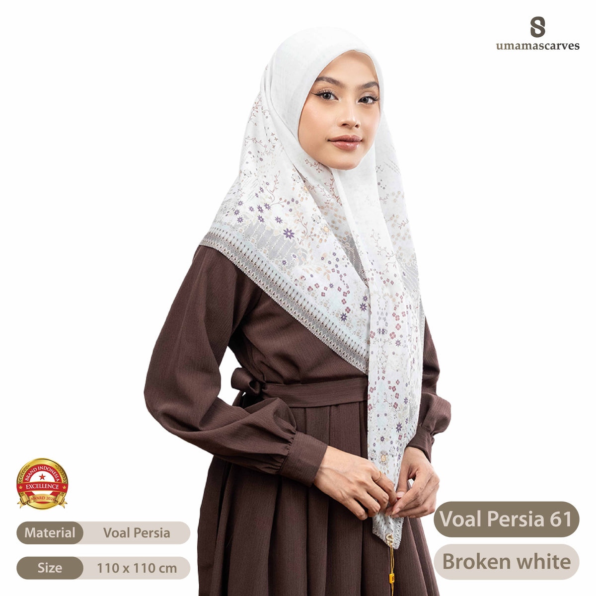 Umama Scarves - Voal Persia Digital Logo ( S )