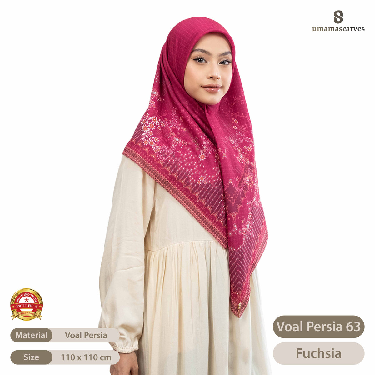 Umama Scarves - Voal Persia Digital Logo ( S )