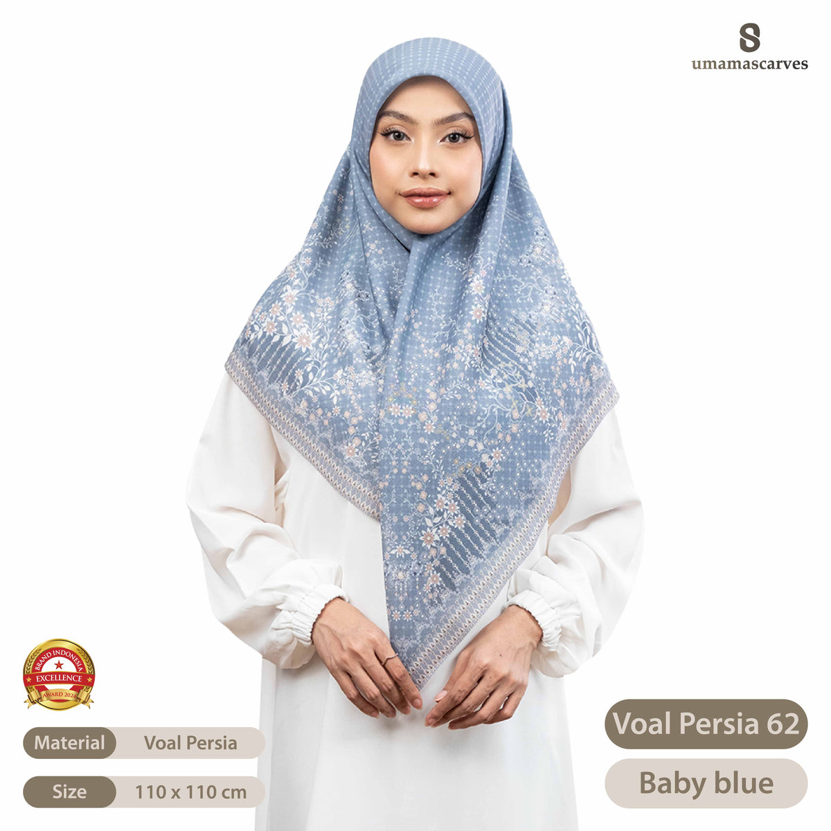 Umama Scarves - Voal Persia Digital Logo ( S )