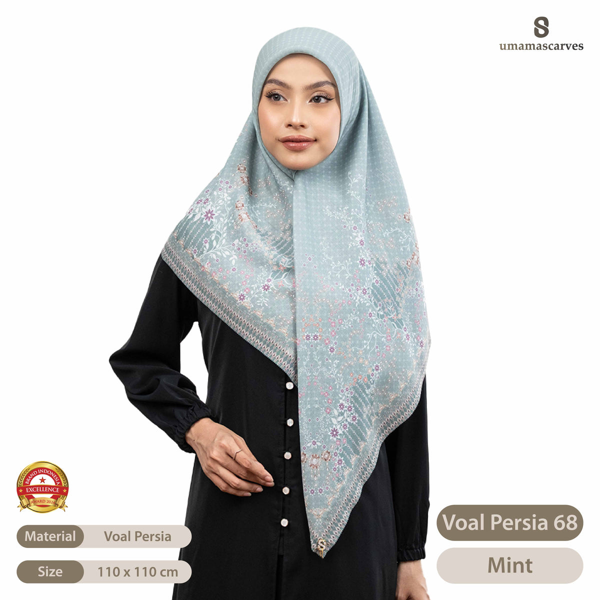 Umama Scarves - Voal Persia Digital Logo ( S )