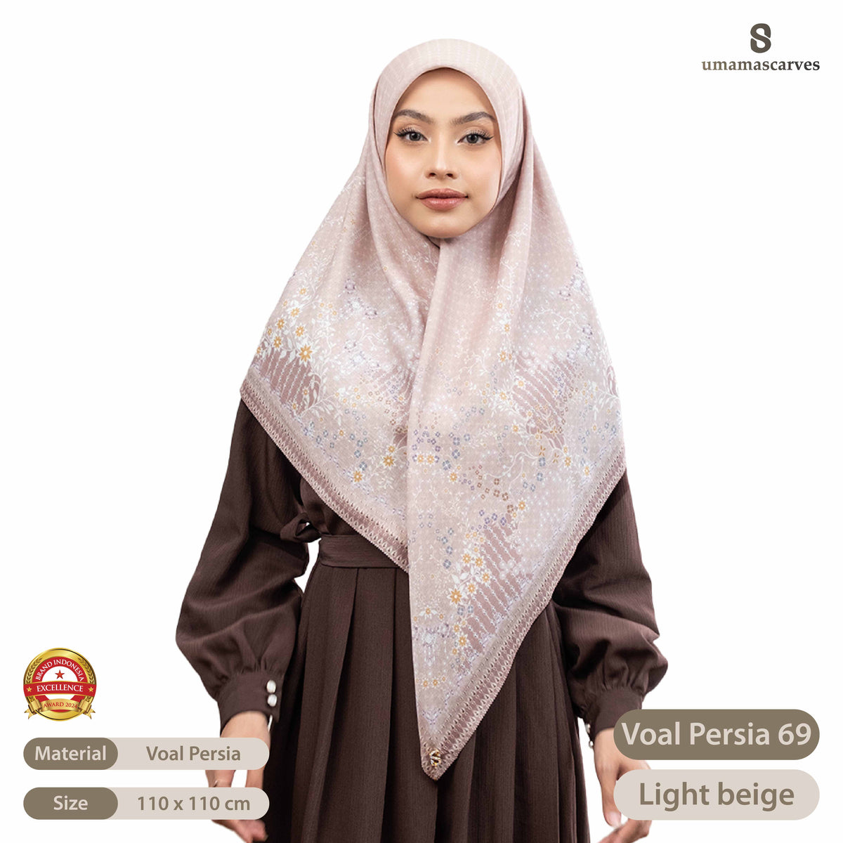 Umama Scarves - Voal Persia Digital Logo ( S )