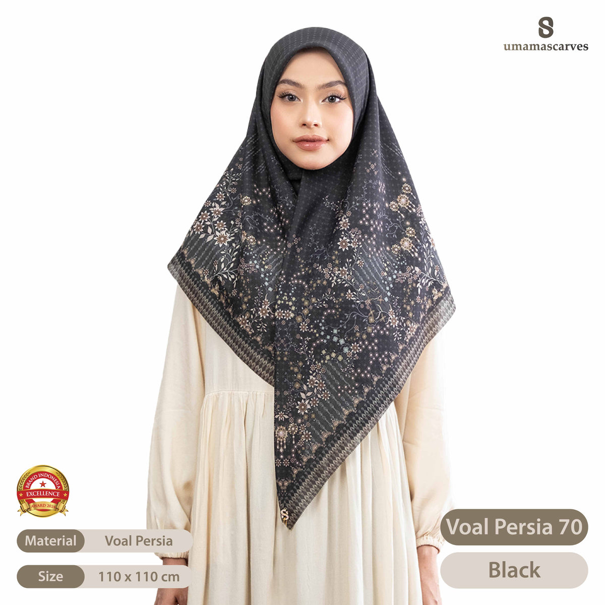 Umama Scarves - Voal Persia Digital Logo ( S )