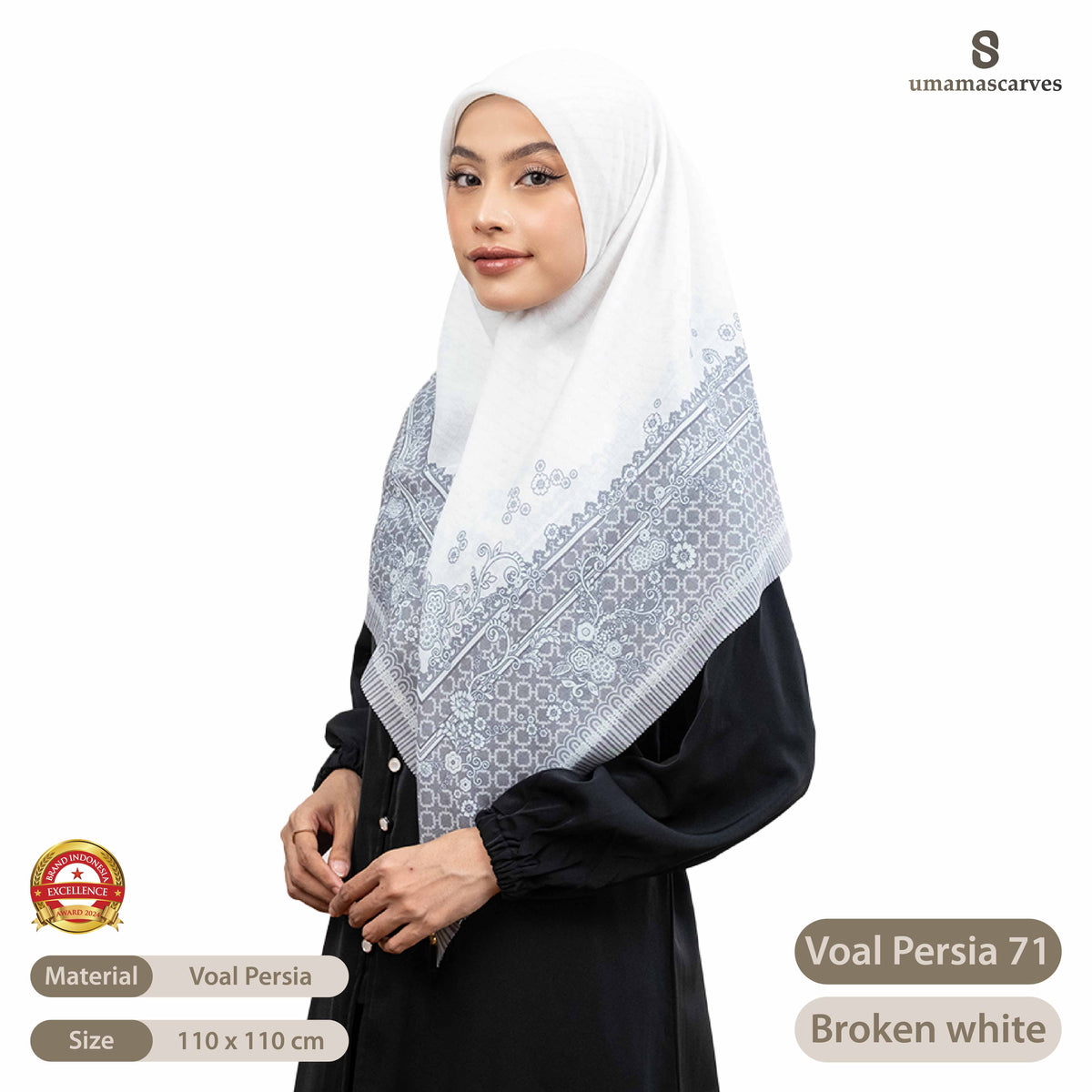 Umama Scarves - Voal Persia Digital Logo ( S )