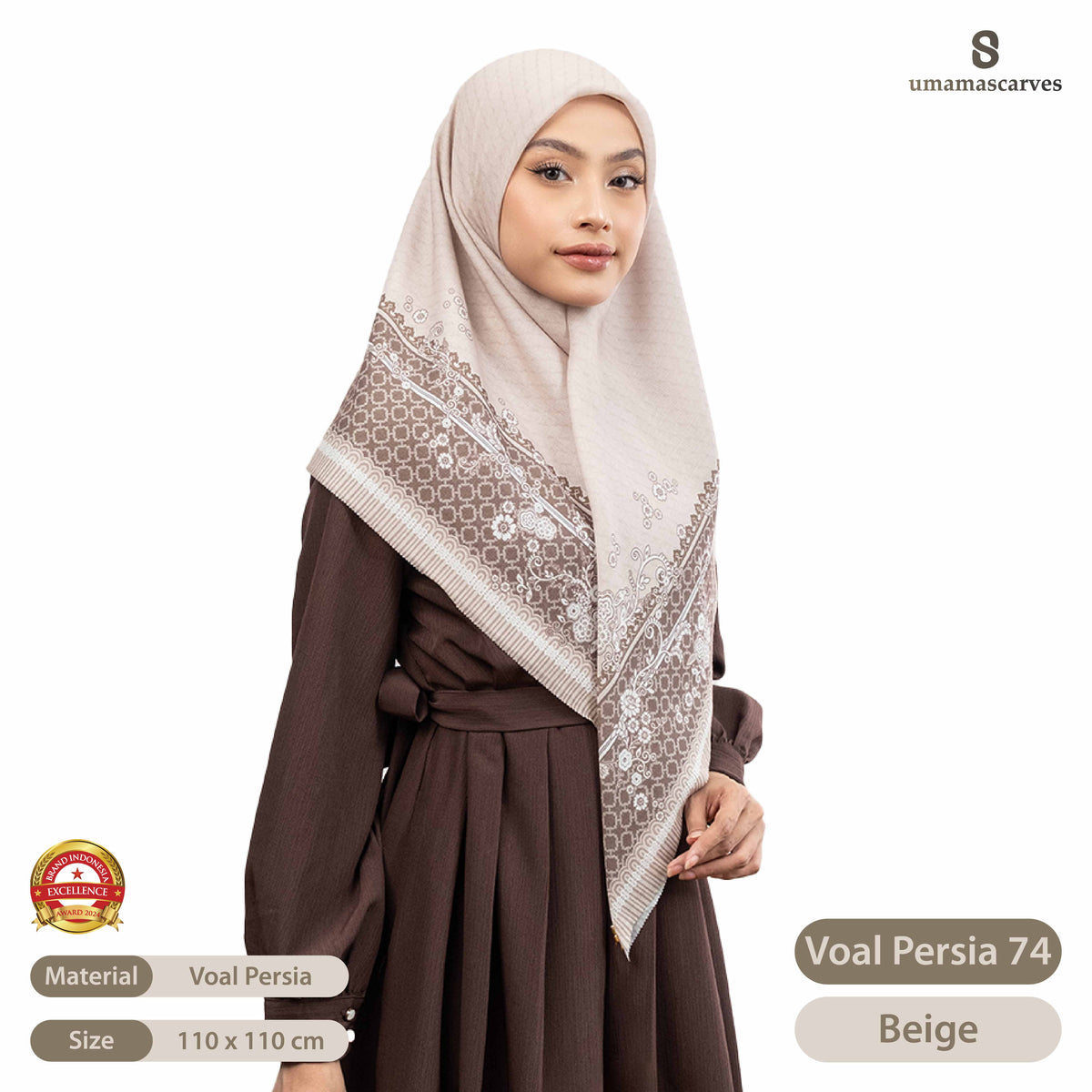Umama Scarves - Voal Persia Digital Logo ( S )