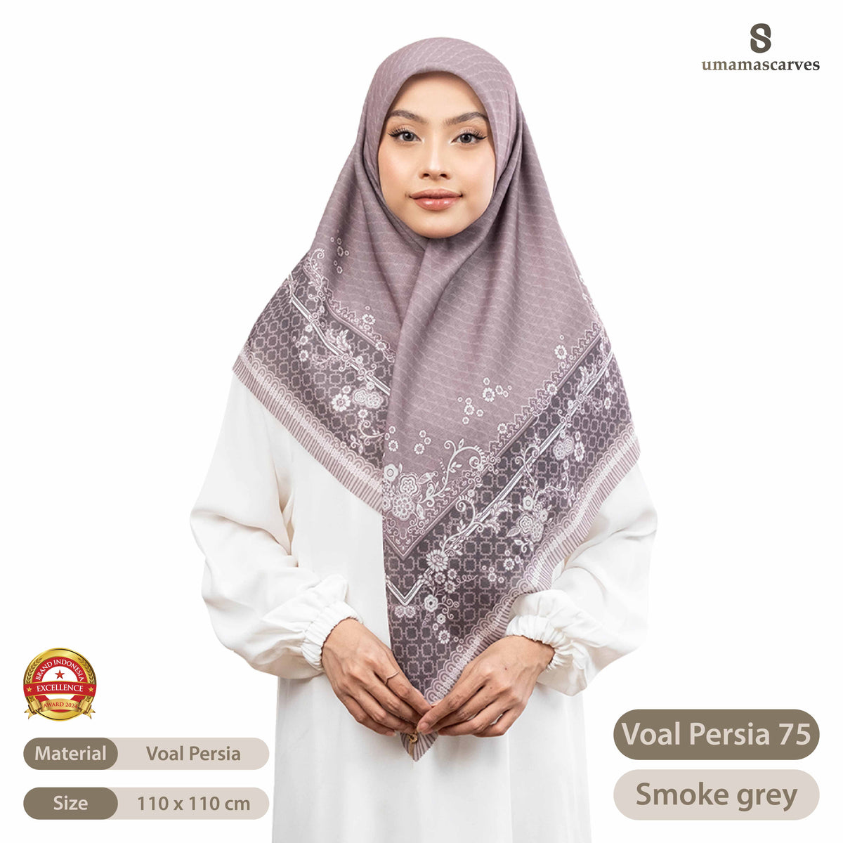 Umama Scarves - Voal Persia Digital Logo ( S )