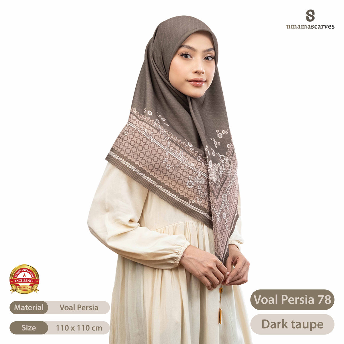 Umama Scarves - Voal Persia Digital Logo ( S )