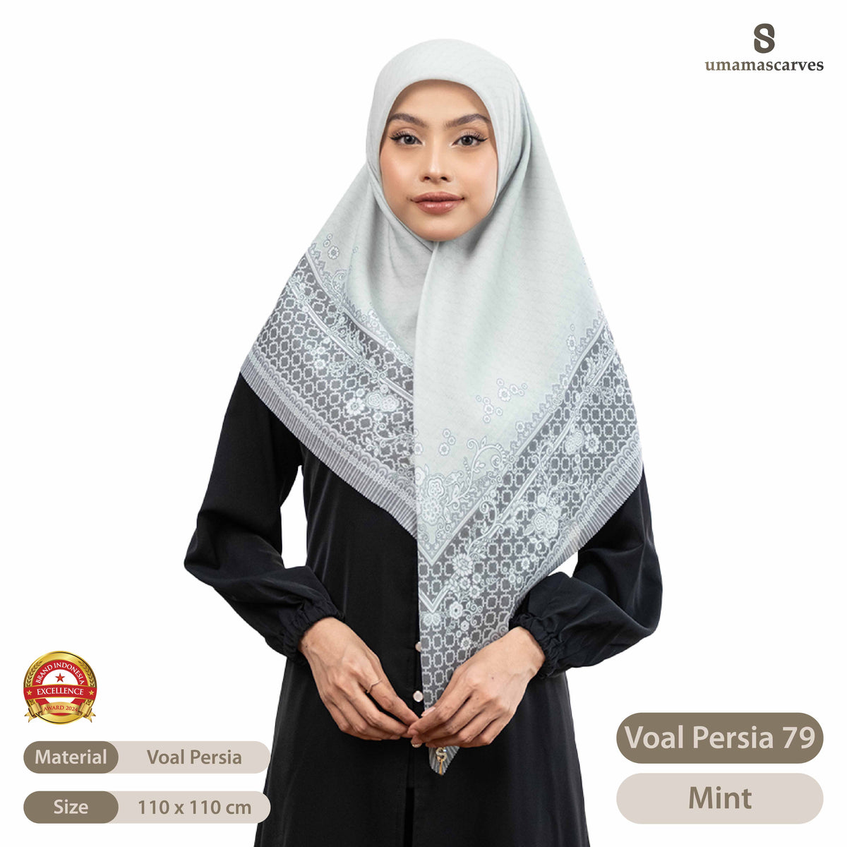 Umama Scarves - Voal Persia Digital Logo ( S )