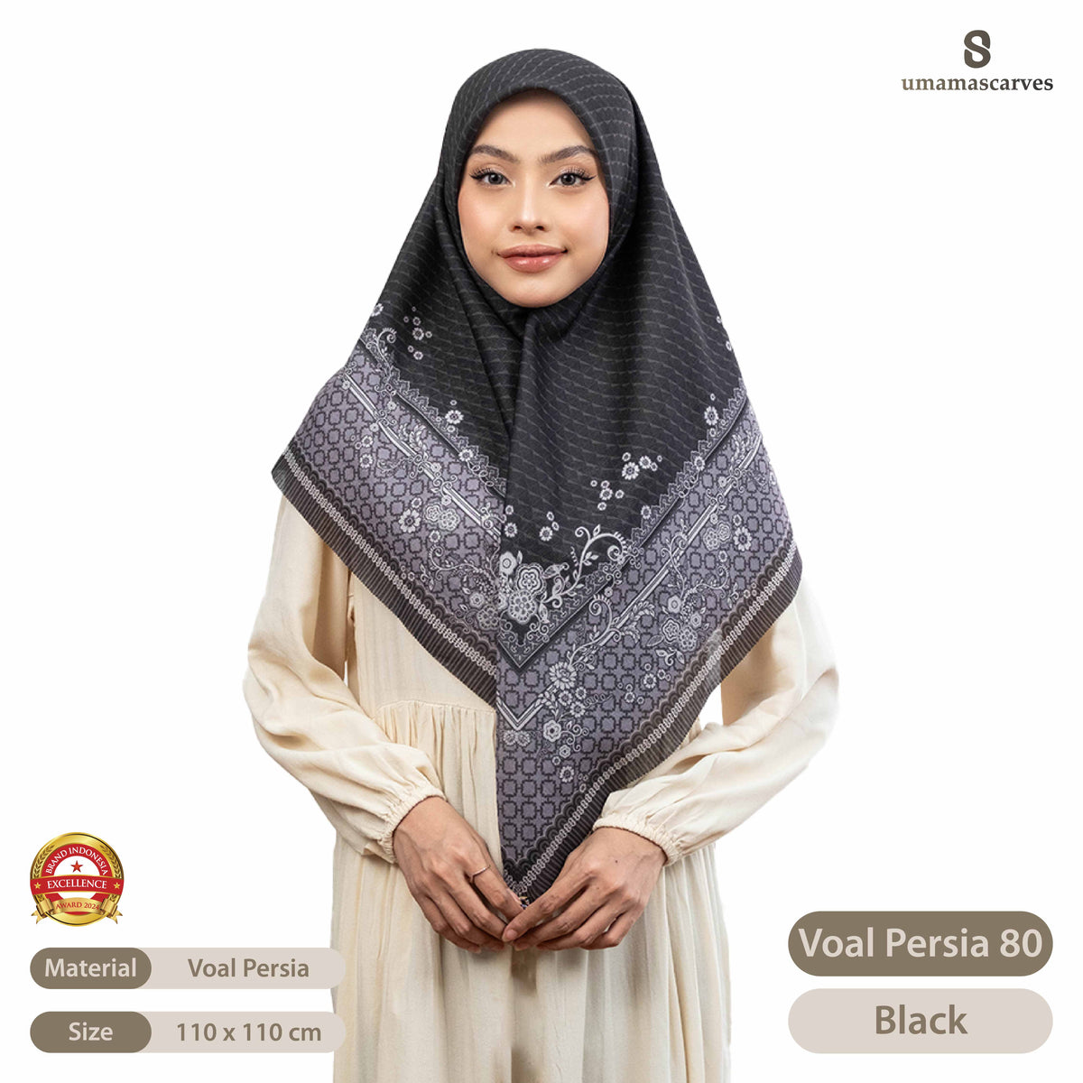 Umama Scarves - Voal Persia Digital Logo ( S )
