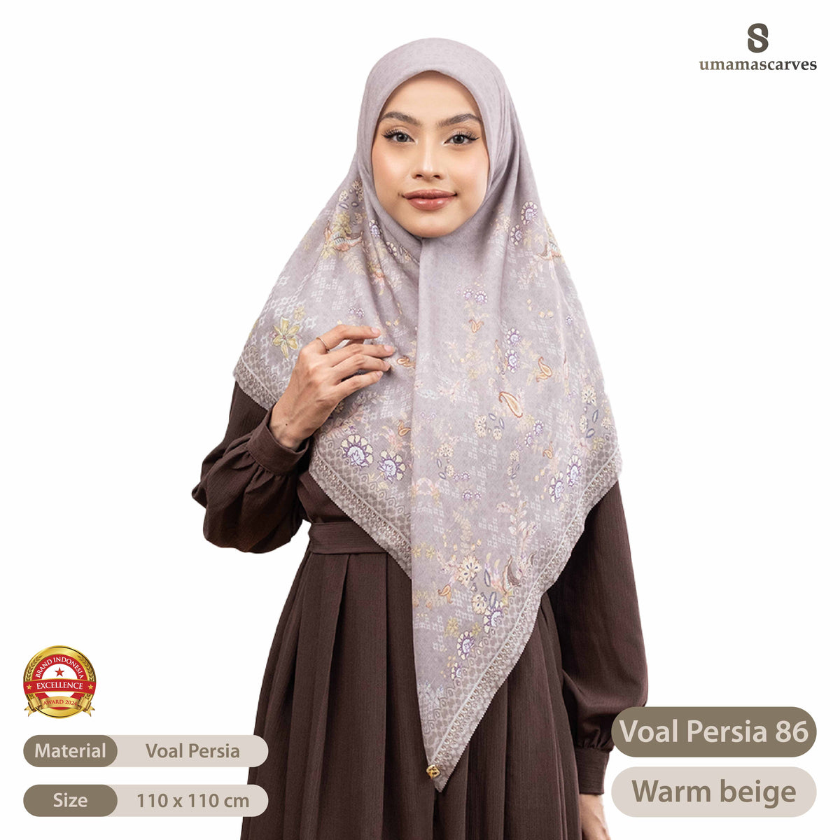 Umama Scarves - Voal Persia Digital Logo ( S )