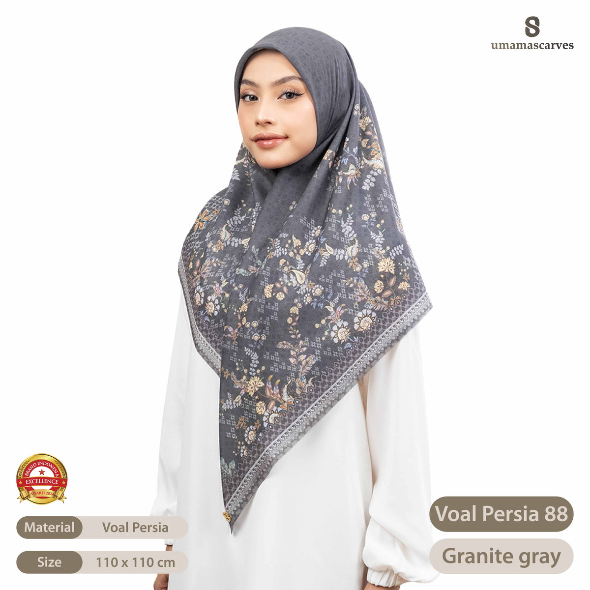 Umama Scarves - Voal Persia Digital Logo ( S )