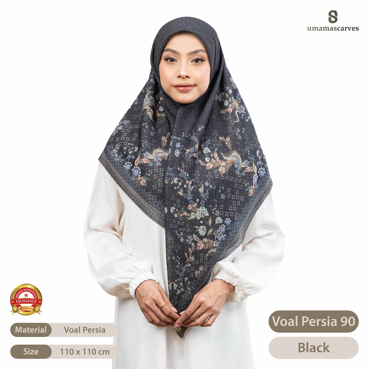 Umama Scarves - Voal Persia Digital Logo ( S )